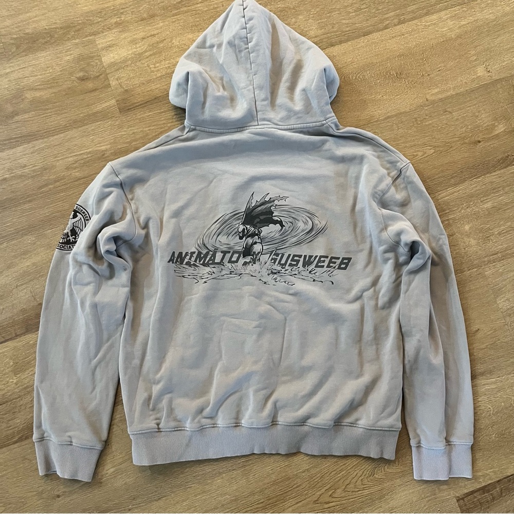 Rare Animato x Susweeb Saitama One Punch Man Anime Manga Hoodie Sweatshirt - Picture 7 of 9